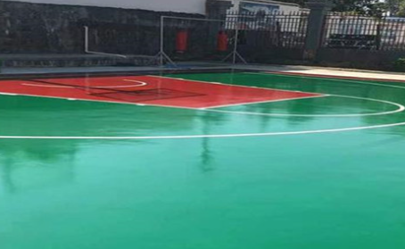 洛阳篮球场翻新地面